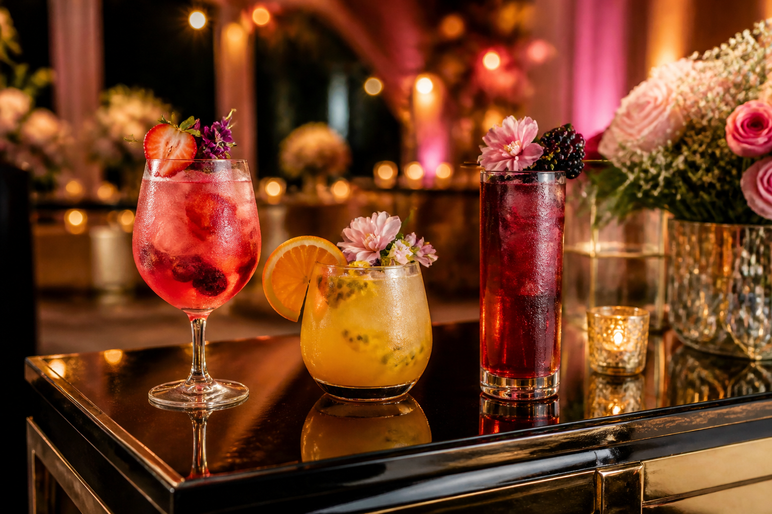 Mocktails para festa de 15 anos em Guaratinguetá